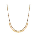 Collier PADMA pierres en Pyrite