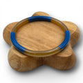 Jonc corne de buffle Bleu 6 mm C82