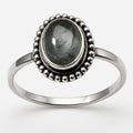Bague Topaze bleue facettée Nigéria AA+ argent 925
