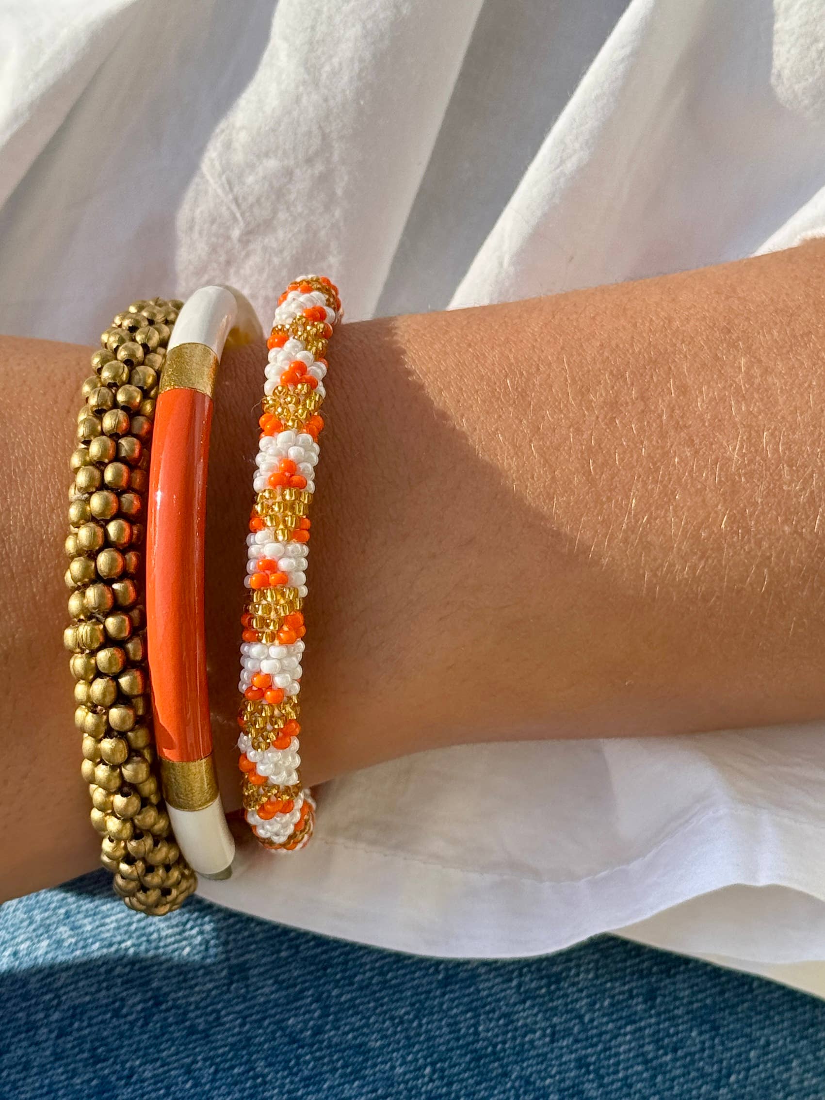 Bracelet népalais Laiton Doré