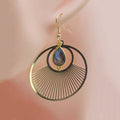 Boucle d'oreille Rhama  labradorite