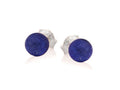 Clous d'oreilles Lapis-Lazuli bleu naturel boule, argent 925