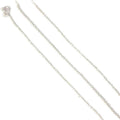 Chaine argent maille forçat 1mm