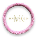 Bracelet népalais rose pale unis