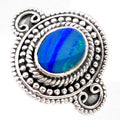 Bague Opale doublet Australie AAA argent 925 - Taille 57