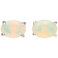Boucles d'oreilles ovales Opale en argent 925