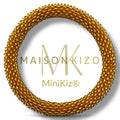 Bracelet népalais MINIKIZ enfant et petit poignet adulte K54 doré unis