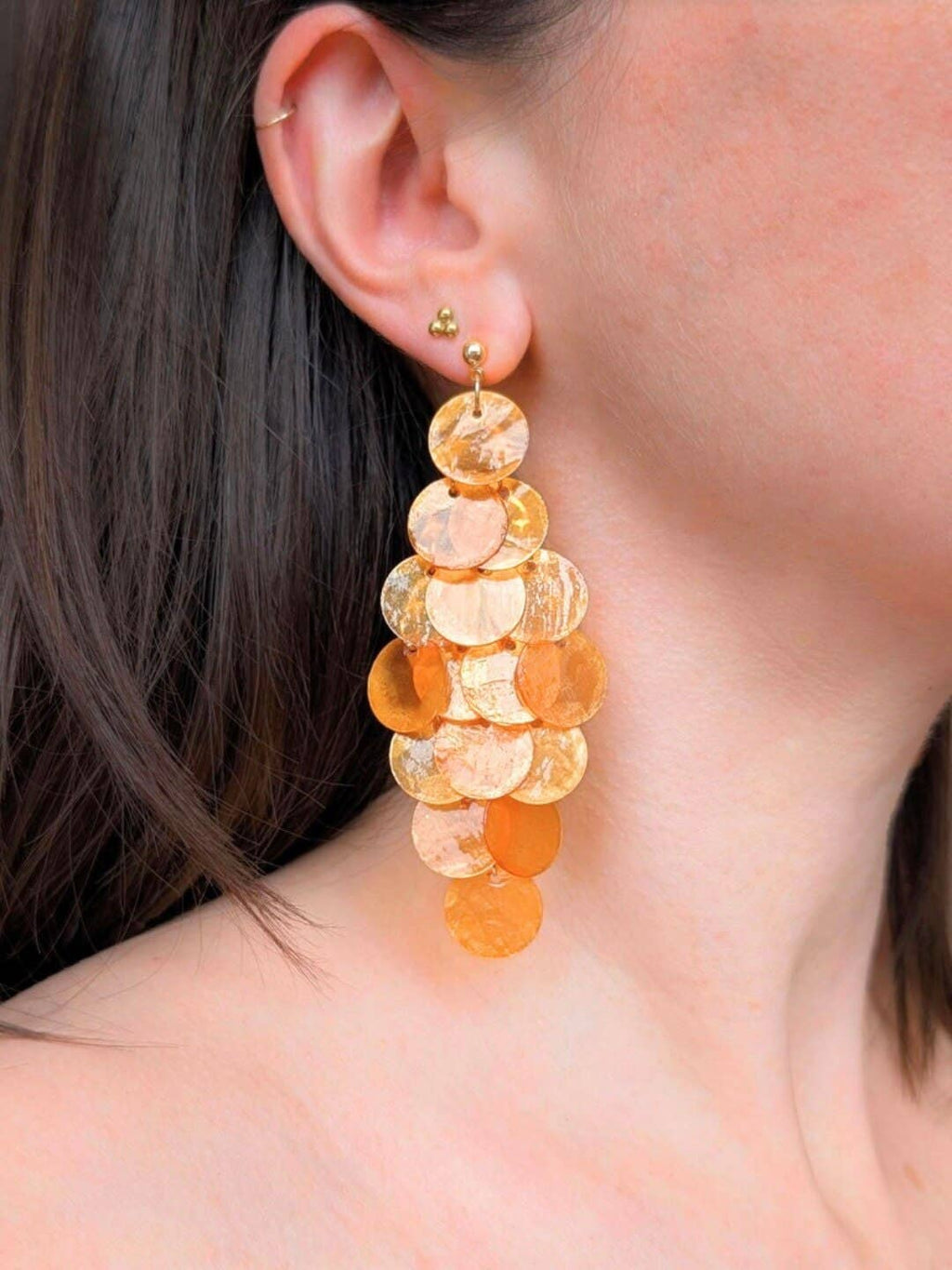 Boucles d'oreilles SIRENA Coquillage naturel couleur au choix