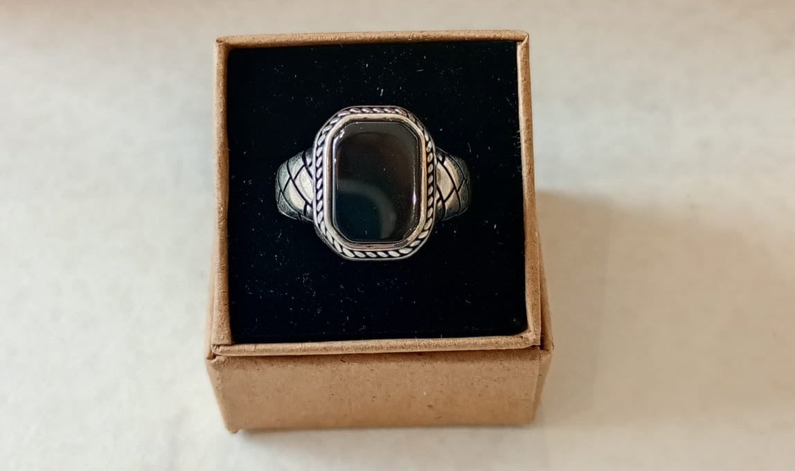 Bague Onyx  Homme