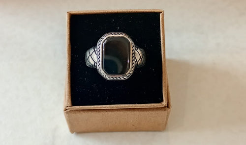Bague Onyx  Homme