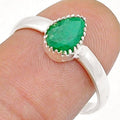 Bague Emeraude Brésil AA argent 925