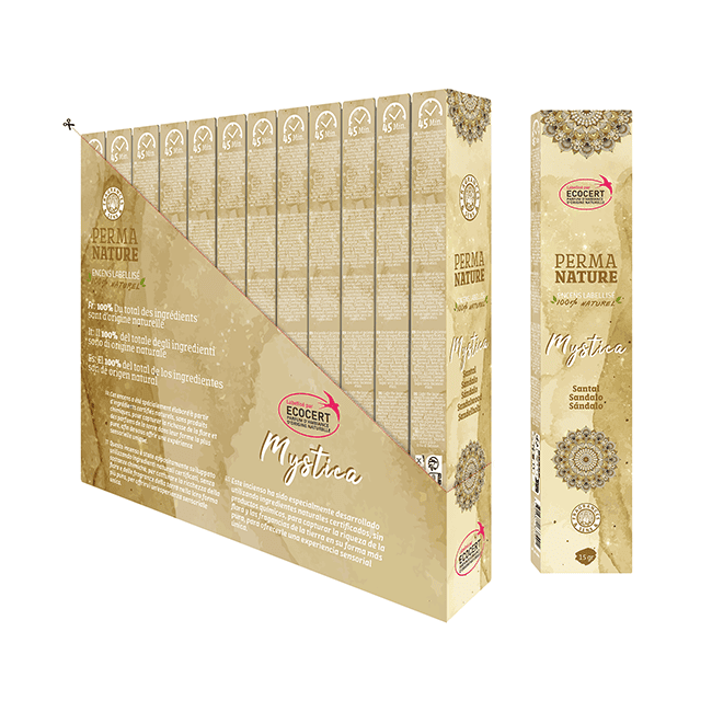 Encens Perma Nature Mystica Bois De Santal Labellisé Ecocert-Commerce Équitable 15g