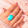 Bague Talisman Terrecrest en Argent 925 avec Turquoise Mohave Bleue