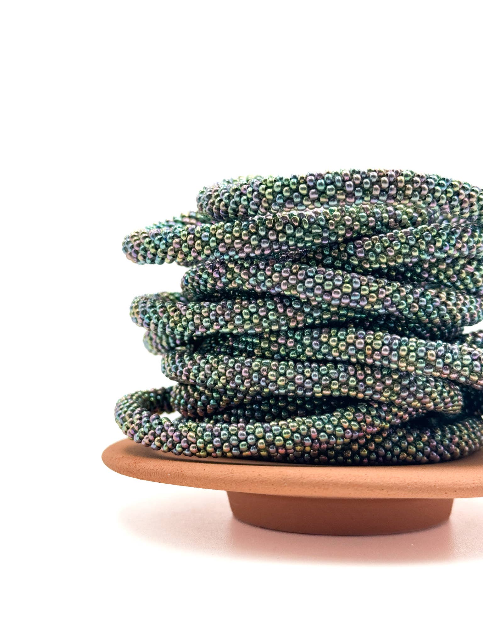 Bracelet népalais E52 multi color argent