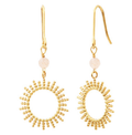 Boucles d'oreilles MARTINA Quartz Rose