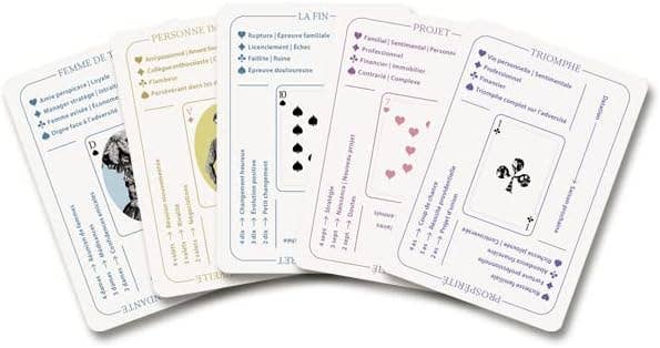 Les Cartes à Jouer Divinatoires de Joséphine Édition Française Grimaud Cartomancie