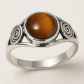 Bague Oeil de tigre Afrique du Sud AA argent 925