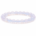 Bracelet boule 06mm calcédoine bleue Malawi A (taille 0)
