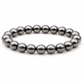 Bracelet boule 08mm Hématite A