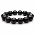 BRACELET BOULE 18cm OBSIDIENNE OEIL CÉLESTE AA