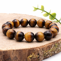 BRACELET BOULE 12MM OEIL DE TIGRE AA