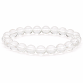 Bracelet boule 12mm Cristal de roche A