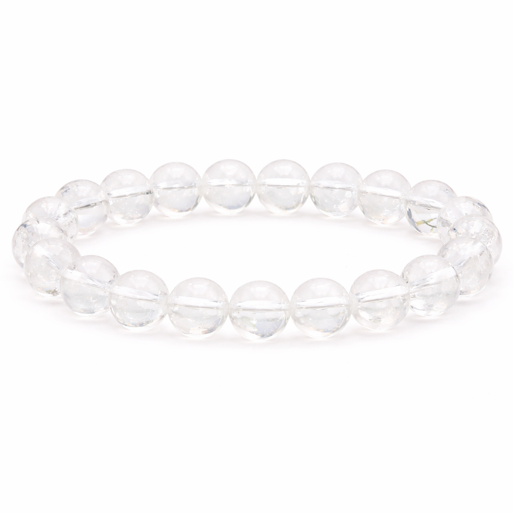 BRACELET BOULE 08MM CRISTAL DE ROCHE A