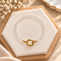 Bracelet Neige Quartz Rose 4mm AA