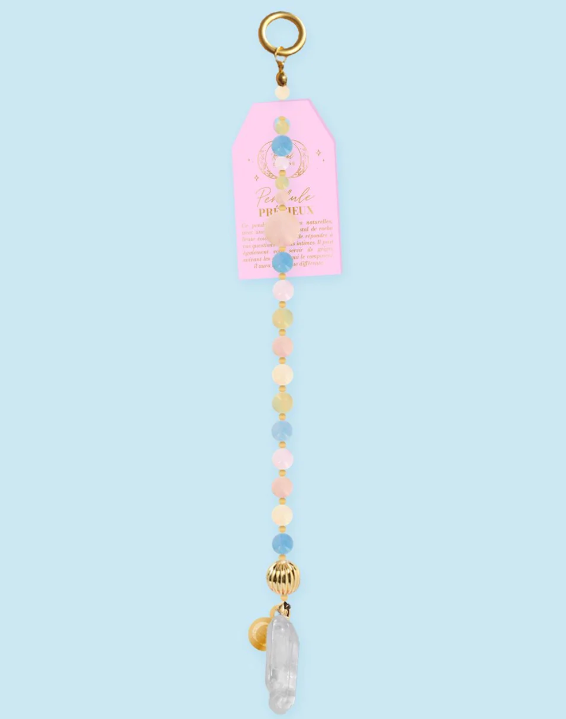 Pendules précieux Rituel de Lune Quartz Rose