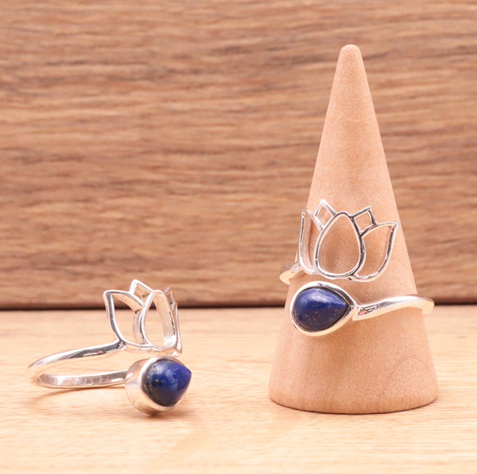 Bague argent 925 modele 02 Lapis lazuli AA (1 pièce)