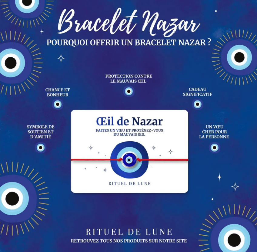 Bracelet Œil de Nazar Rituel de Lune