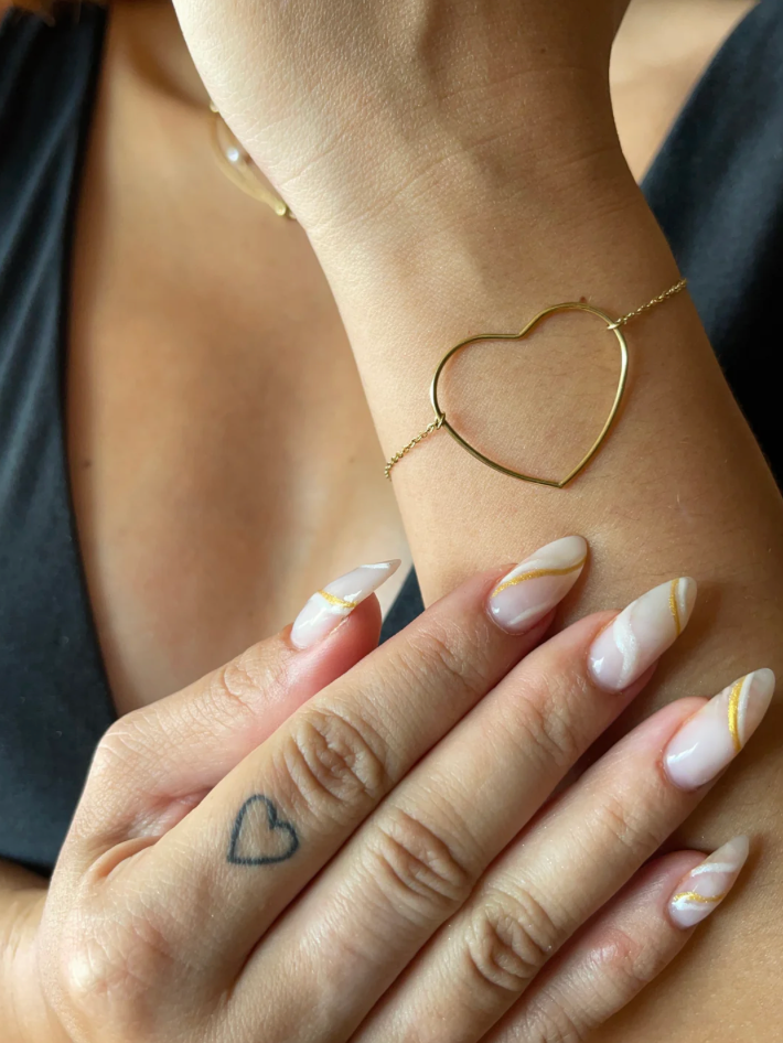 BRACELET Coeur - Doré