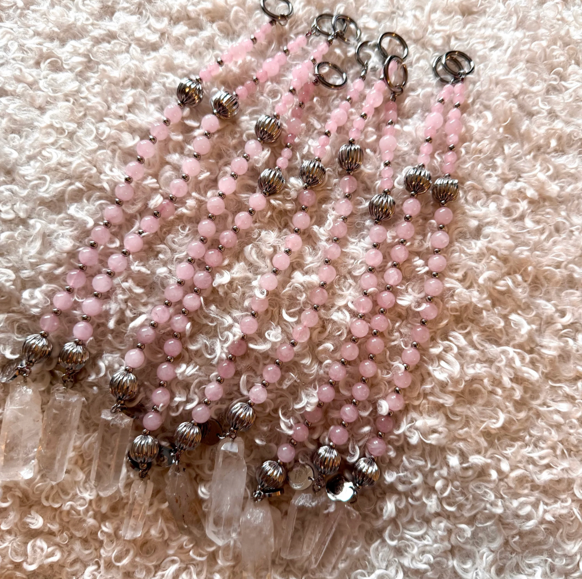 Pendules précieux Rituel de Lune Quartz Rose