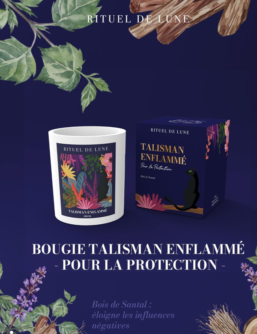 Bougies d'Intention Rituel de Lune (au choix)