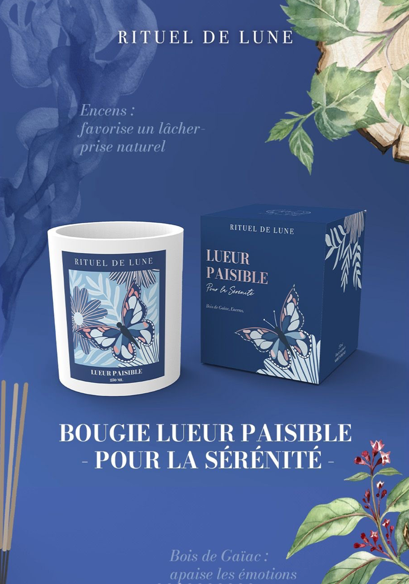 Bougies d'Intention Rituel de Lune (au choix)