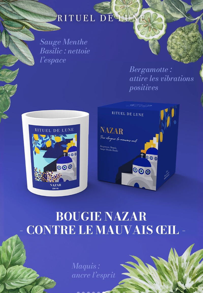 Bougies d'Intention Rituel de Lune (au choix)
