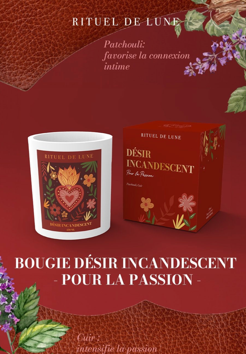 Bougies d'Intention Rituel de Lune (au choix)
