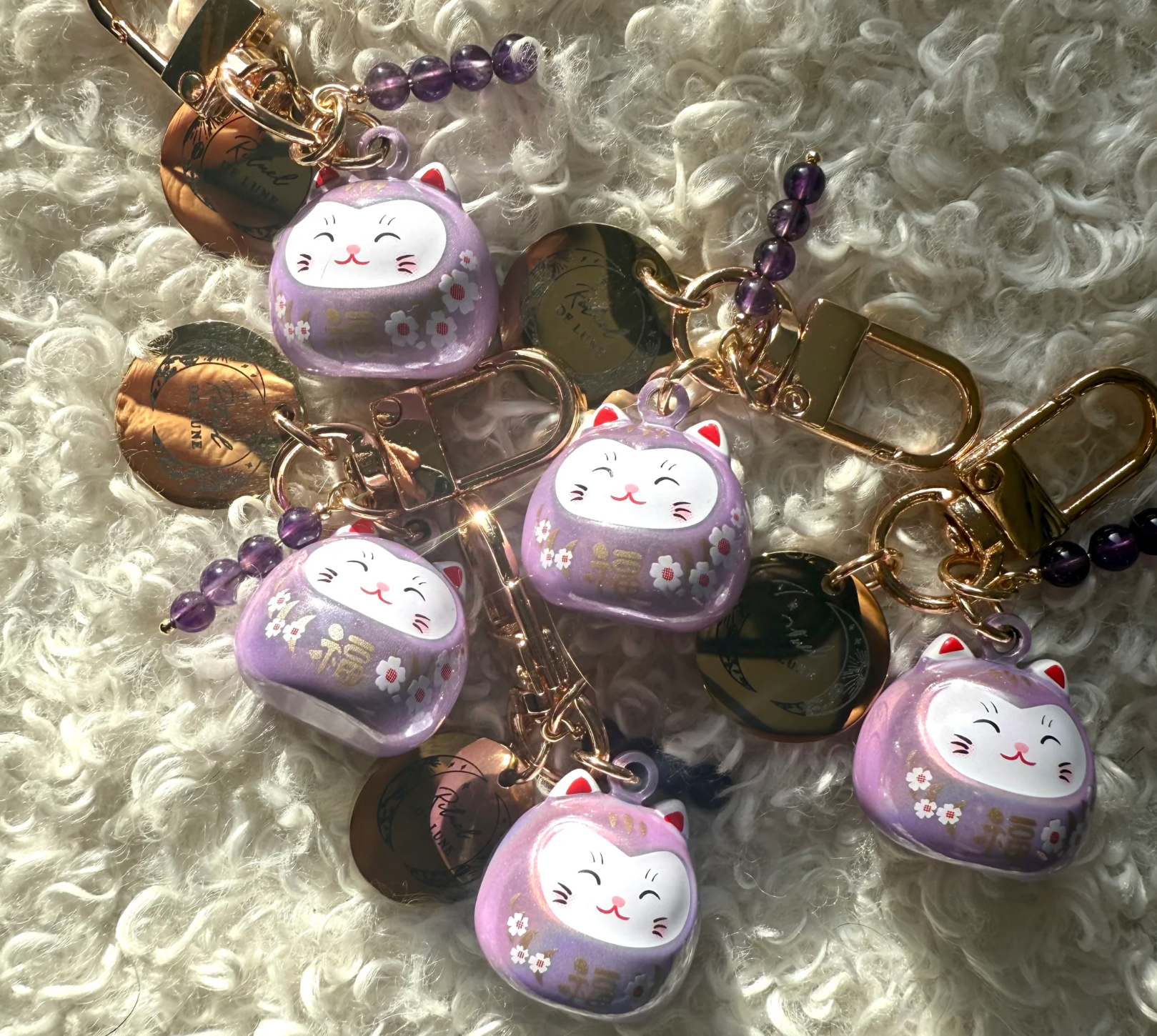 CHATS MANEKI NEKO AVEC PIERRE NATURELLE (Au choix)
