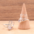 Bague argent 925 modele 02 peristerite AA (1 piece) lot num1A0525