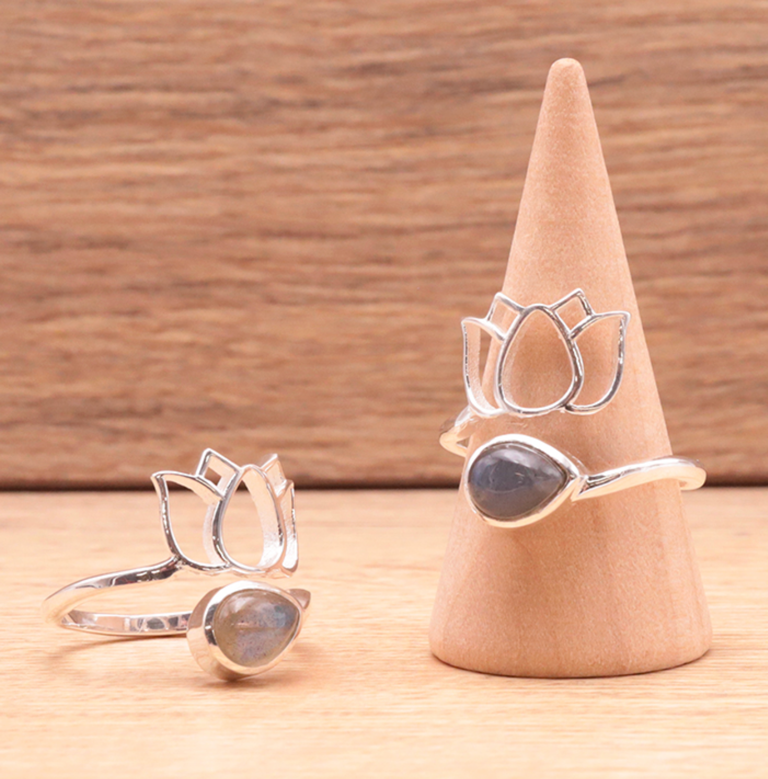 Bague argent 925 modele 02 Labradorite AA (1 piece)