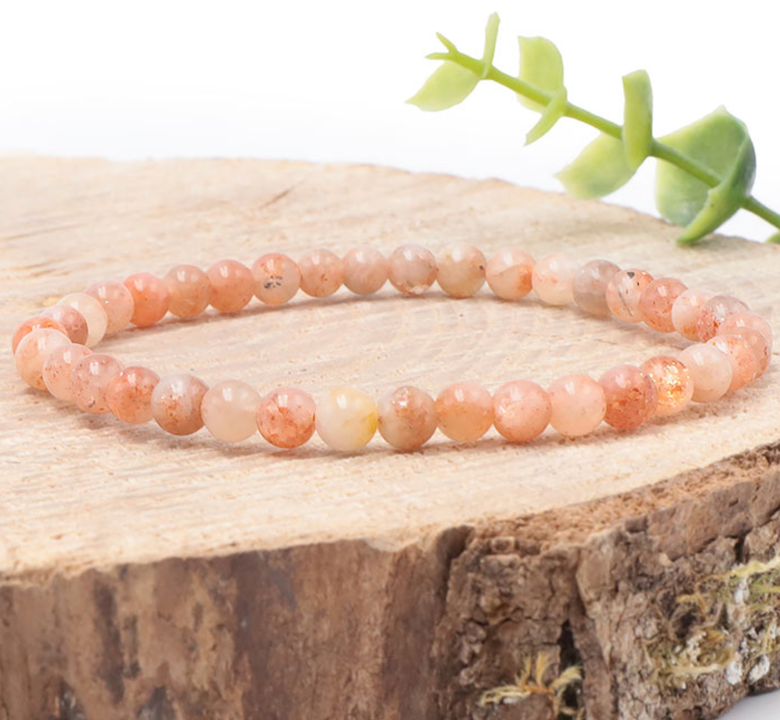Bracelet boule 04mm pierre de soleil A