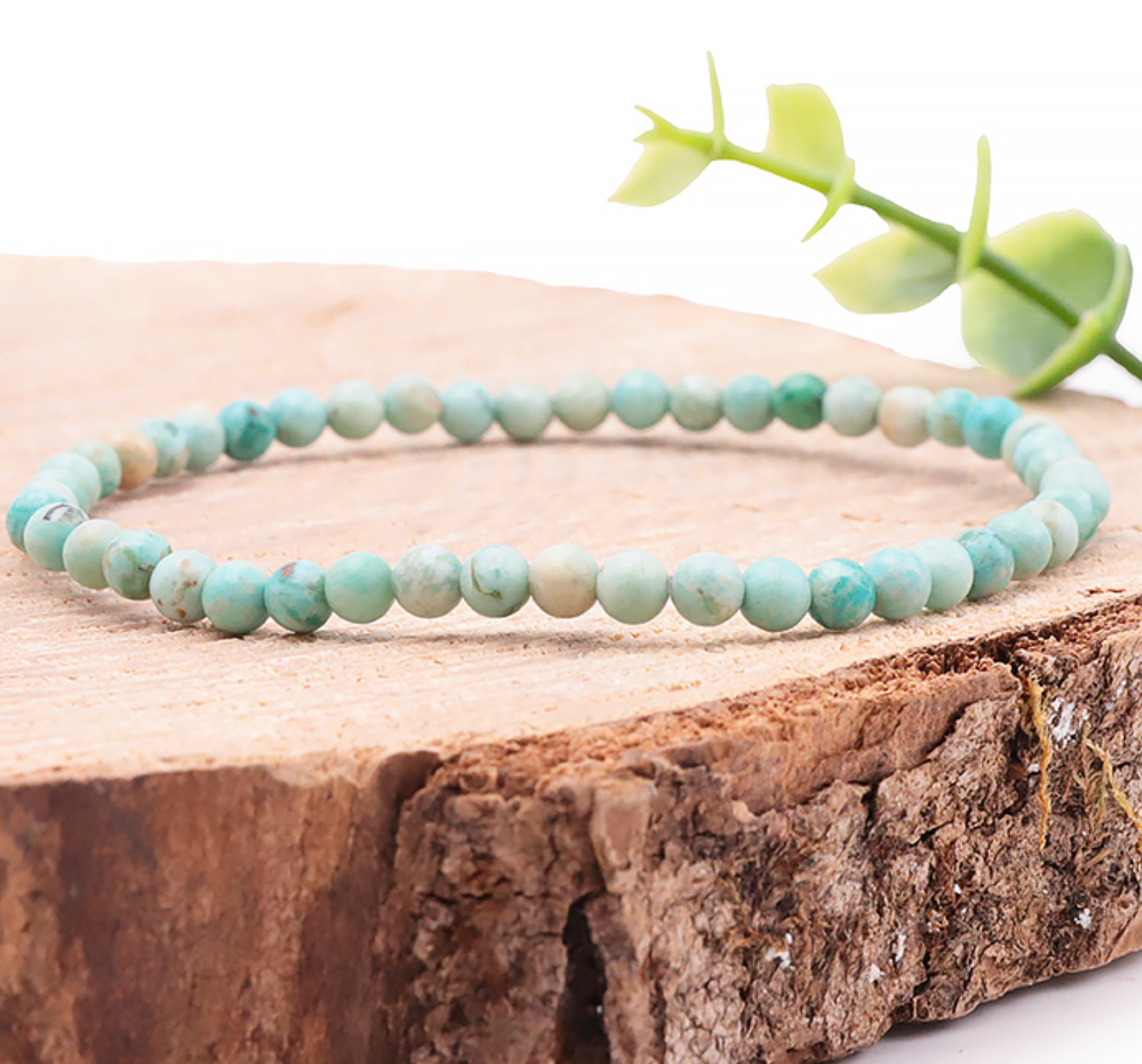 Bracelet boule 04mm Turquoise du Perou AA