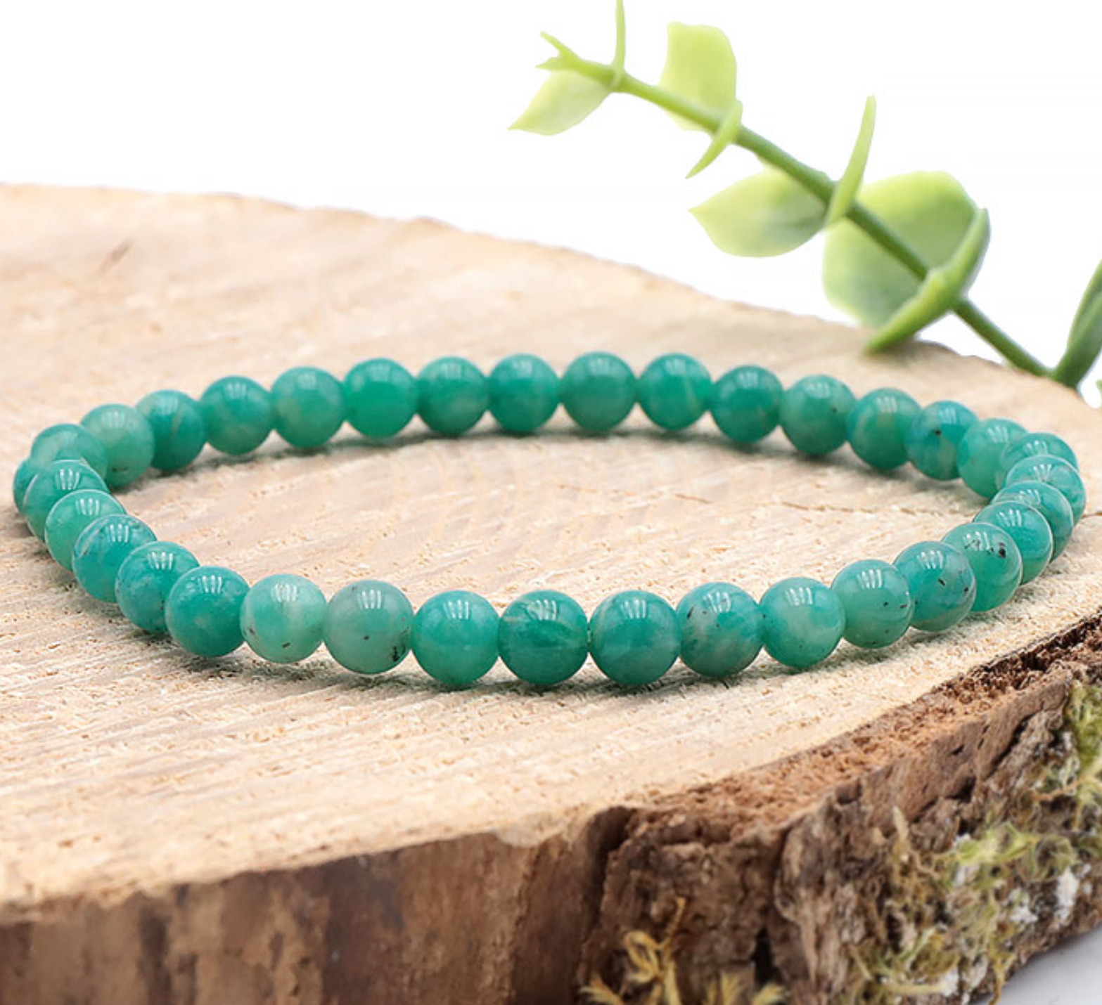 BRACELET BOULE 06MM AMAZONITE RUSSIE AA (05-06MM)