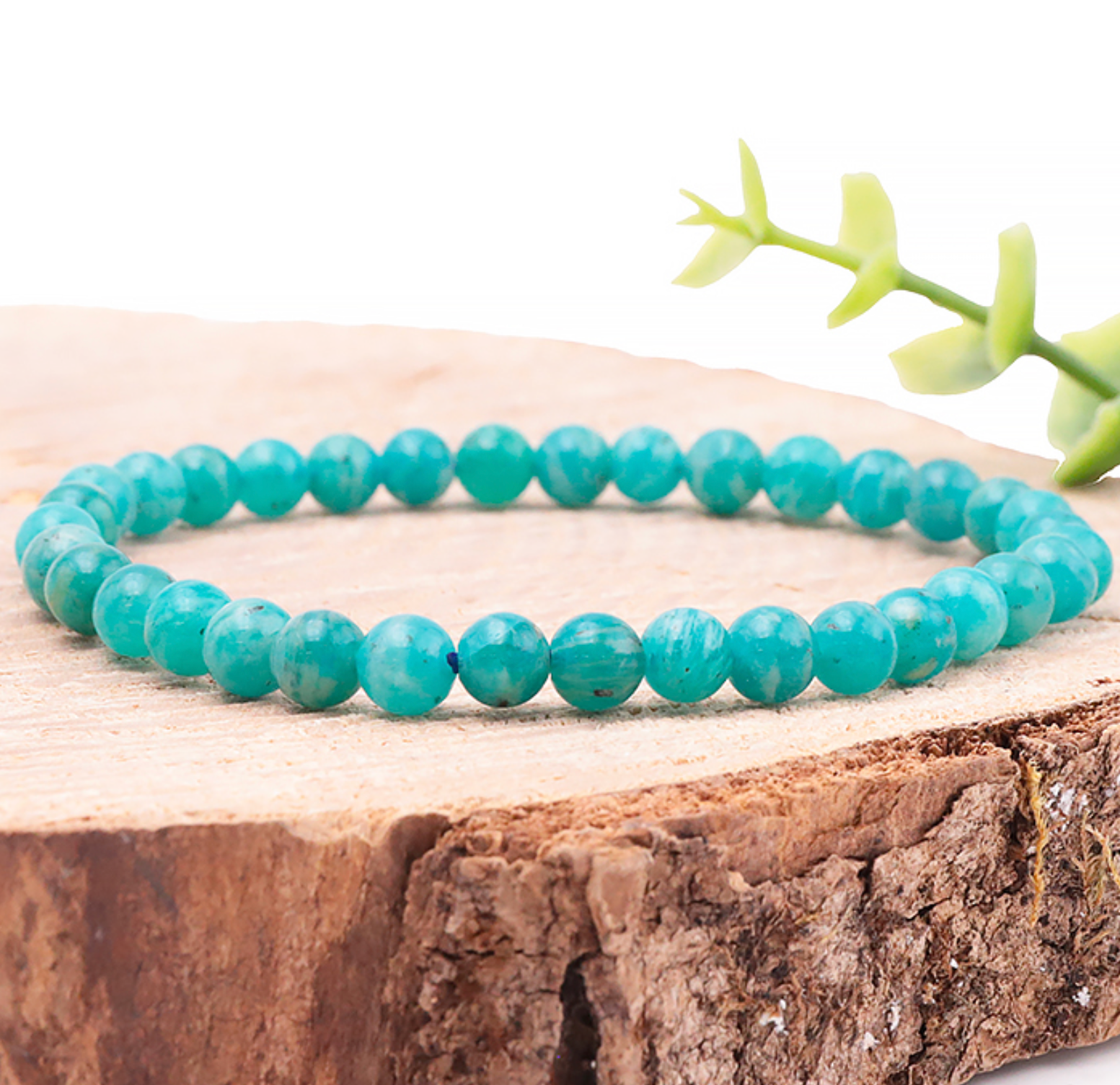 Bracelet boule 06mm Amazonite Russie AAA