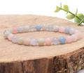 Bracelet boule 06mm beryls naturel A+