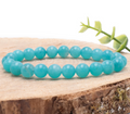 Bracelet boule 08mm Amazonite etats-Unis AAA