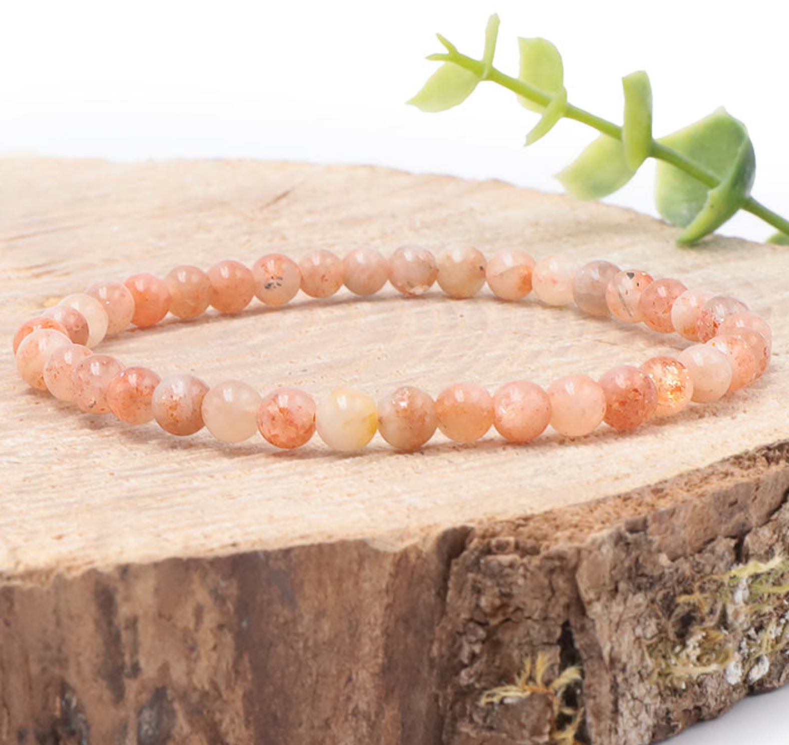 Bracelet boule 04mm Pierre de soleil A