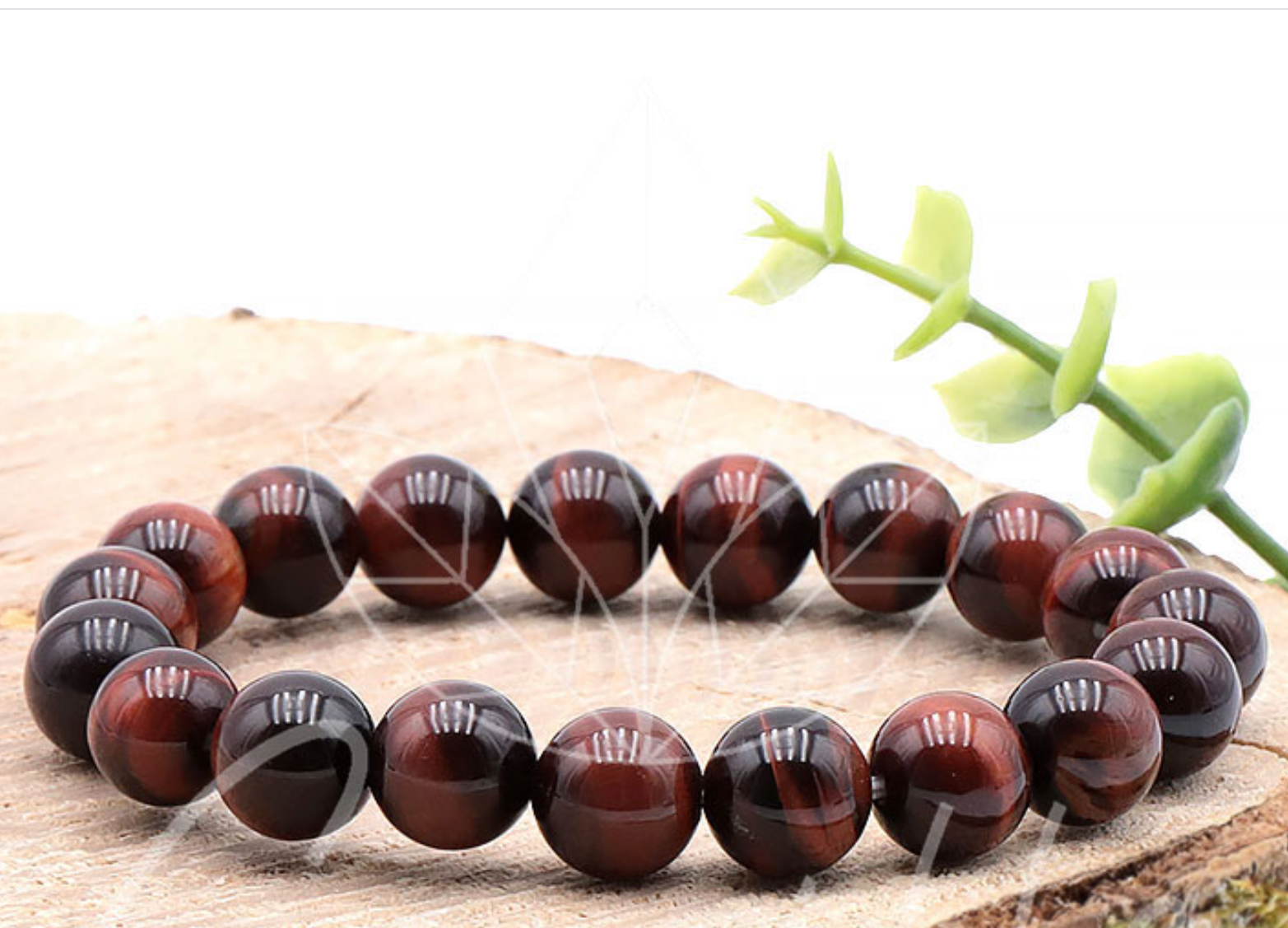 Bracelet boule 10mm oeil de taureau AA