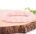 Bracelet boule 14mm quartz rose Brésil A
