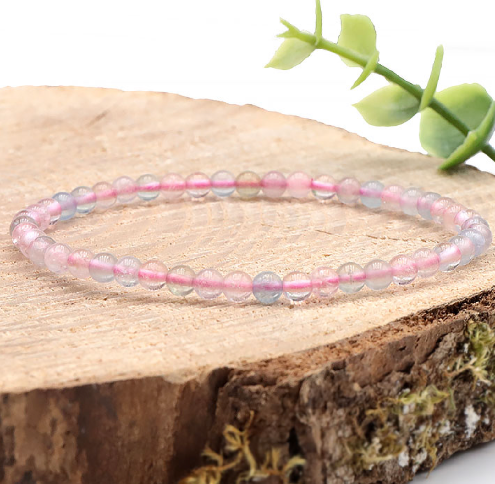 Bracelet boule 04mm béryls AA